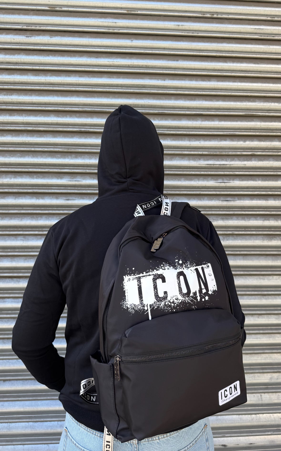 Felpa ICON con logo colature 012