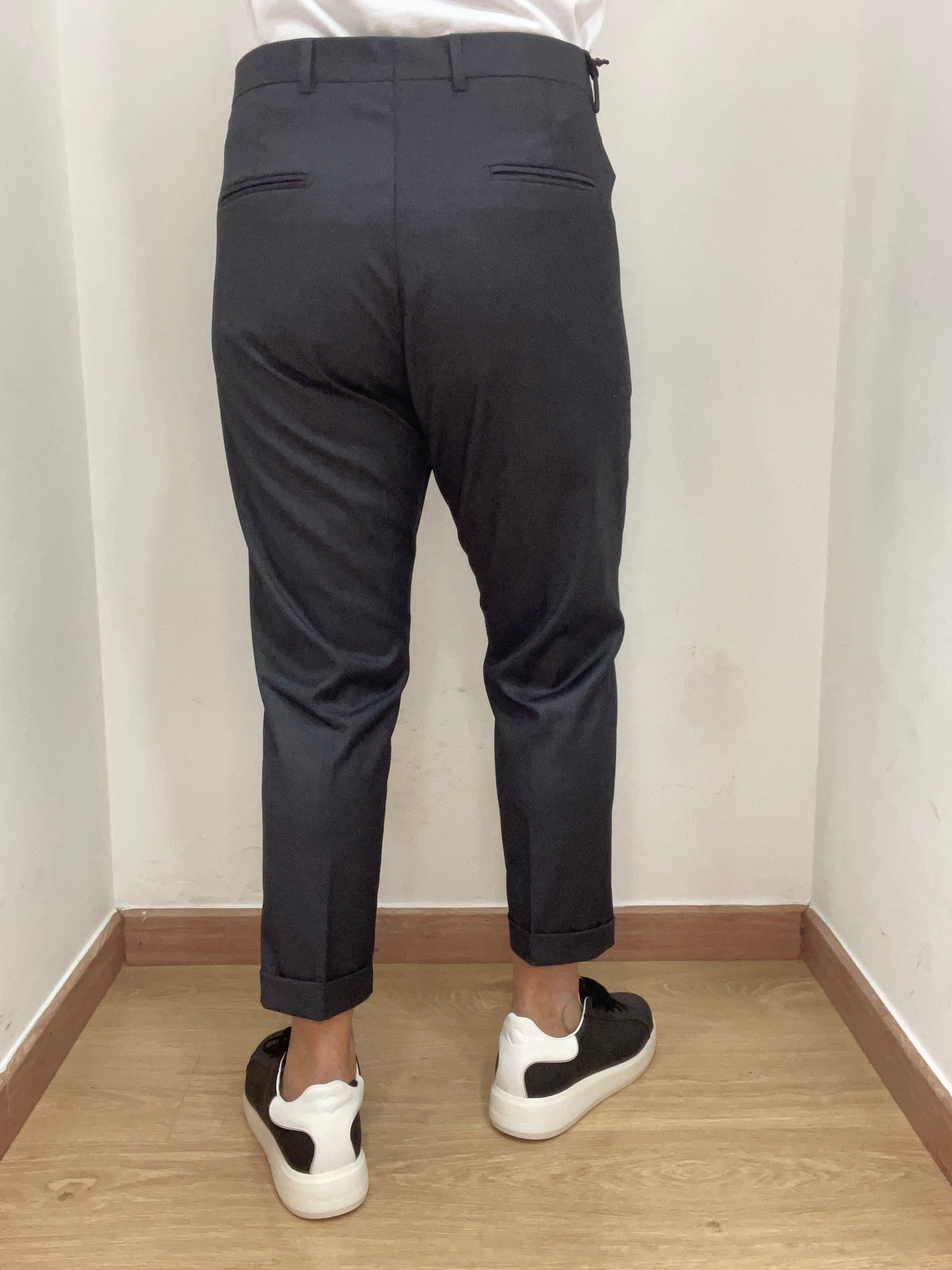 Pantalone vita alta Grigio fumo