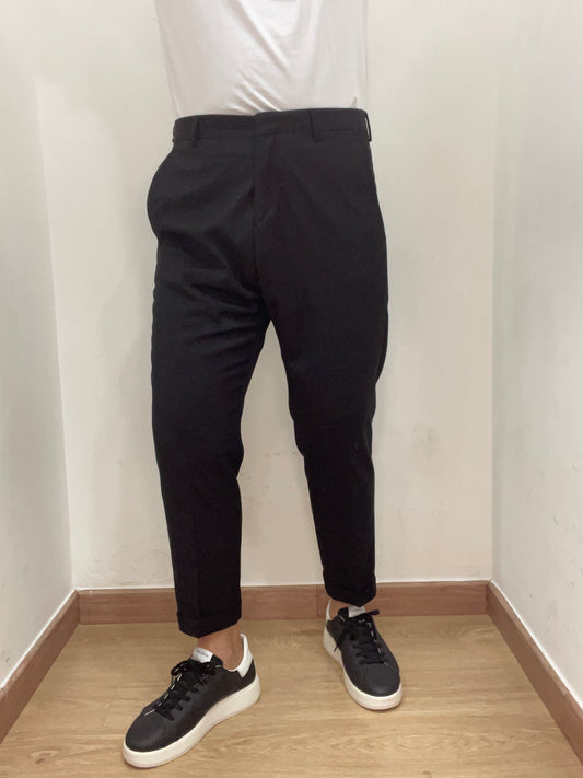 Pantalone vita alta Nero