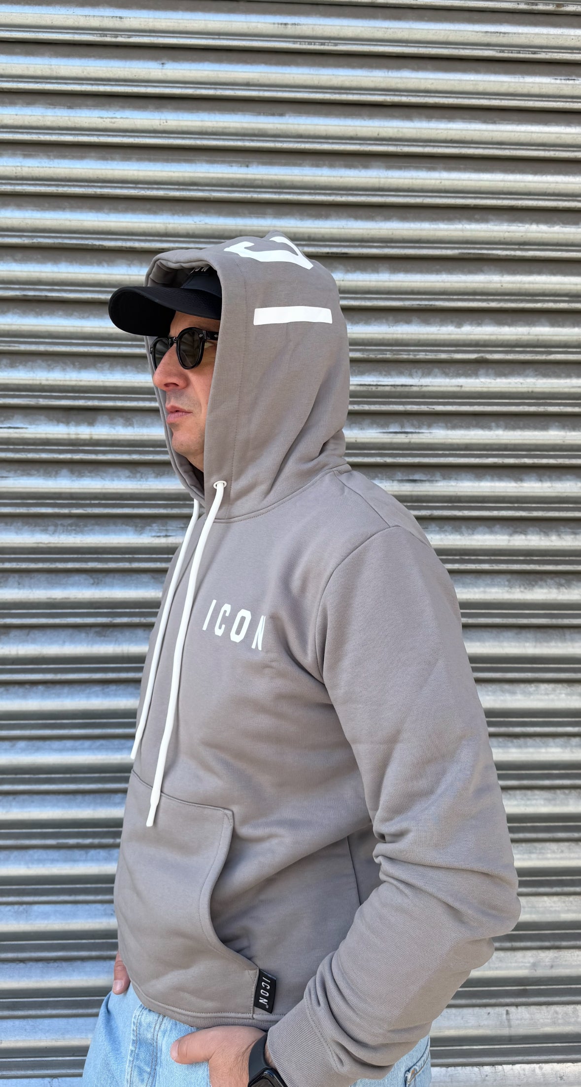 Felpa logo cappuccio 008