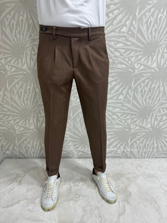 Pantalone marrone Elegance Noël Pacöme