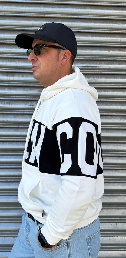 Felpa cappuccio c/logo stripe