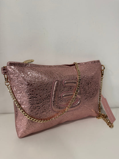 Borsa ADA CRACKED PINK La Fille Des Fleurs