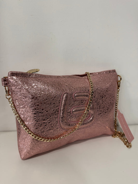 Borsa ADA CRACKED PINK La Fille Des Fleurs
