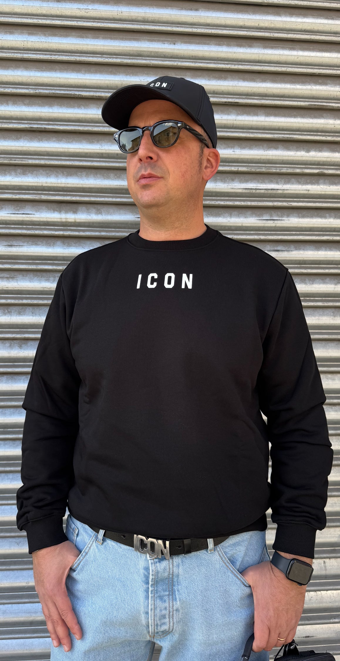 Felpa ICON girocollo