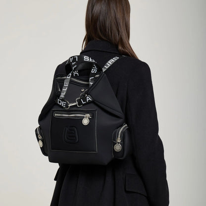 ZAINO AMBRE MED POCKET TEKNO FABRIC BLACK ( LA FILLE DES FLEURS )