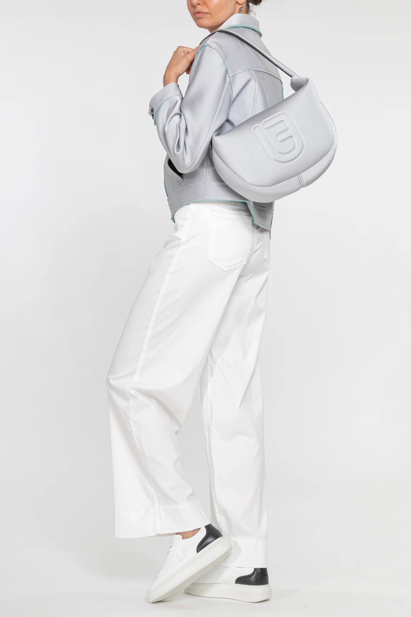 Jacket MEL TEKNO FABRIC FILIGRANA - FROZEN
