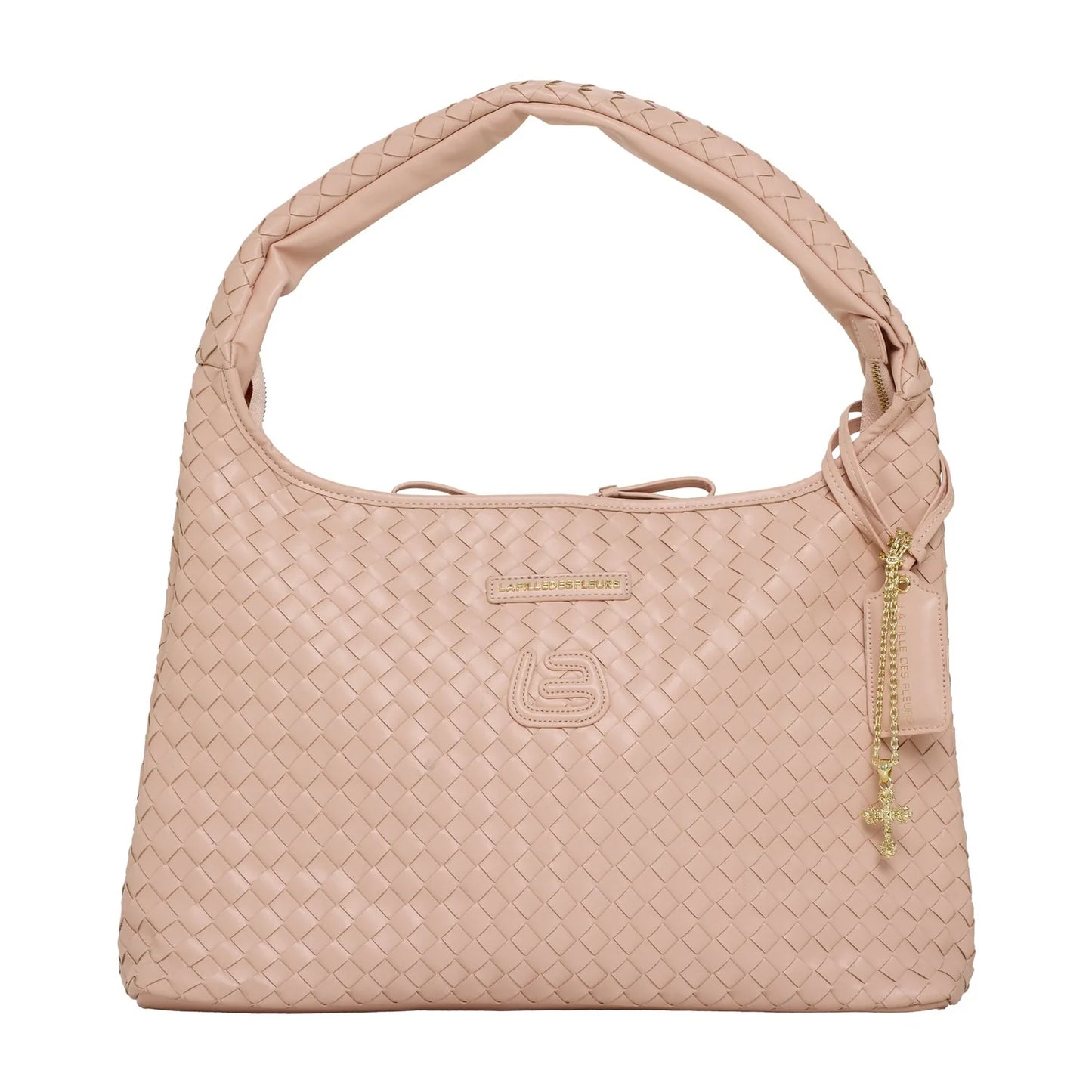 Borsa DOROTHEA INTRECCIATO NUDE BLOOM La Fille Des Fleurs